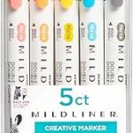 Stylo surligneur dbl mildliner unique, 5 pièces