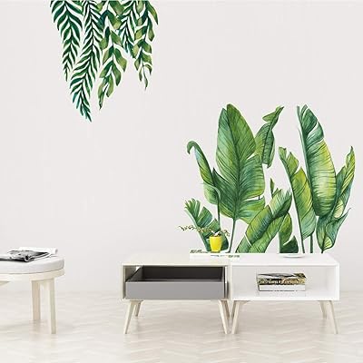Papier peint à décoller et coller de feuilles de bananier tropicales vertes. DIAYTAR COTE D'IVOIRE est une destination de shopping en ligne idéale pour les habitants de Côte d'Ivoire, avec plus de 300 000 produits issus de diverses catégories. La boutique en ligne garantit des prix compétitifs et met en place des promotions régulières pour offrir le meilleur rapport qualité-prix à ses clients. En outre, son service client est à l'écoute pour fournir une expérience d'achat en ligne sans souci.
