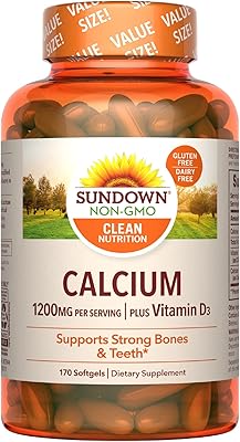 Sundown calcium 1200 mg plus vitamine d3, soutient la santé des os, des dents et du système immunitaire, 170 gélules. Diaytar Côte d'Ivoire se différencie par la diversité de ses produits et son engagement envers la satisfaction de ses clients. En offrant des prix compétitifs et des promotions régulières, la boutique attire une large base de clients à la recherche d'excellence et de valeur. Elle maintient sa position de leader sur le marché ivoirien grâce à son dynamisme et son adaptabilité aux besoins Changeants des consommateurs.