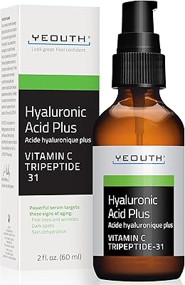 Acide hyaluronique jeunesse plus avec vitamine c tripeptide 31 2 oz
