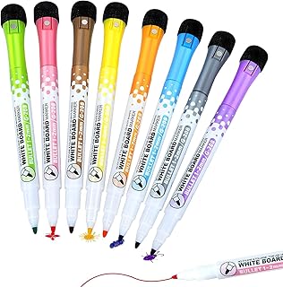 Stylos pour tableau blanc cloudfour, marqueurs magnétiques effaçables à sec avec gomme, stylos