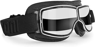 Lunettes de moto - cuir noir avec monture chromée af188 italie. DIAYTAR COTE D'IVOIRE se démarque par son énorme choix de produits, répondant ainsi aux besoins diversifiés de sa clientèle. La boutique en ligne généraliste propose tout, des produits alimentaires aux accessoires de mode en passant par les produits électroniques. Cela en fait la destination idéale pour tous ceux qui cherchent à acheter en ligne en Côte d'Ivoire.
