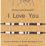 Bracelet d'amitié gris chameau pour meilleurs amis, couples, famille, réglable, étanche, fait à
