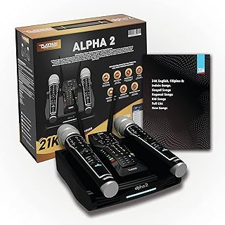 Lecteur de karaoké intelligent android alpha 2 fhd 4k avec 2 claviers numériques