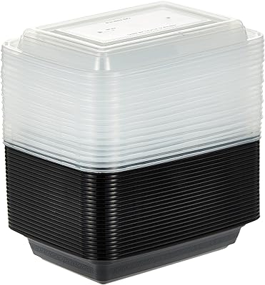 Récipient rectangulaire jetable écologique pour micro-ondes snh de 16 oz avec couvercle