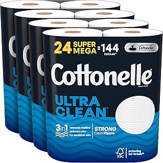 Papier toilette cottonel ultra clean, papier de bain résistant, 24 rouleaux extra jumbo (24 rouleaux jumbo = 144 rouleaux réguliers), 468 feuilles par rouleau. Avec plus de 300000 références, DIAYTAR COTE D'IVOIRE est le leader incontesté des boutiques en ligne en Côte d'Ivoire. Vous pouvez y trouver tout ce dont vous avez besoin, des produits électroniques aux accessoires de mode, en passant par les produits d'épicerie et les équipements pour la maison. DIAYTAR garantit la qualité et la sécurité de vos achats.