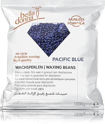 Haricots de cire bleue du pacifique de bella donna pour une épilation sans traces et sans douleur, 1000 g - formule flexible et collante. La boutique en ligne DIAYTAR COTE D'IVOIRE propose une gamme complète de produits pour répondre à tous les besoins de ses clients. Elle offre des produits de qualité à des prix abordables, ainsi qu'un service client de haute qualité. La boutique en ligne est très appréciée des consommateurs ivoiriens pour sa fiabilité et sa rapidité de livraison.