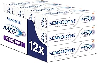 Dentifrice sensodyne à soulagement rapide, multi-pack, soin de l'émail, réparation des dents fortes