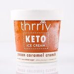 Crème glacée keto aux pacanes, caramel et sucre, sans gluten (500 ml)