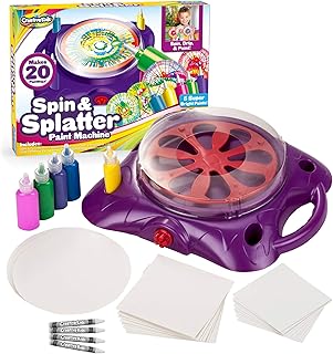 Ensemble créatif d'art de rotation et de peinture pour enfants - machine d'art rotative + protection anti-éclaboussures flexible + 5 bouteilles de peinture + 8 grands papiers cartonnés ronds + 4 crayons blancs | enfants et adultes, 6 ans et plus. Avec plus de 300 000 références de produits, DIAYTAR COTE D'IVOIRE est la boutique en ligne la plus complète en Cote d'Ivoire. Les clients peuvent trouver des produits de toutessortes, des dernières tendances aux classiques, et profiter de prix compétitifs et de promotions régulières. DIAYTAR COTE D'IVOIRE est le partenaire idéal pour les consommateurs qui cherchent à améliorer leur quotidien avec des produits de qualité.