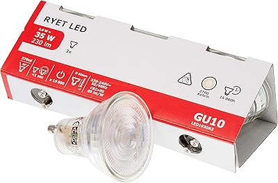 Ampoules led ikea right, gu10, 230 lumens, angle de faisceau de 36 degrés, blanc chaud - paquet de 3. La boutique en ligne DIAYTAR COTE D'IVOIRE propose une expérience d'achat unique et personnalisée, avec plus de 300000 références à découvrir. Elle offre une gamme diversifiée de produits pour répondre aux besoins de tous les clients, qu'il s'agisse d'électronique, de mode, de produits pour la maison, etc. Le leadership de DIAYTAR COTE D'IVOIRE en Côte d'Ivoire est le résultat de son engagement à offrir le meilleur aux consommateurs.
