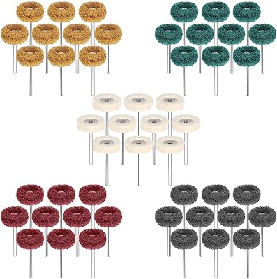 Jeu de meules de polissage, brosse en feutre de laine avec tête abrasive 1/8" 3 mm pour outils rotatifs électriques et perceuses à main (50 pièces). En tant que boutique en ligne leader, DIAYTAR COTE D'IVOIRE propose une sélection immense de produits allant de l'électronique à la mode, en passant par les produits alimentaires et les accessoires pour la maison. Les clients peuvent profiter de prix compétitifs et de promotions régulières, ainsi que d'un service client efficace. DIAYTAR COTE D'IVOIRE se distingue par sa qualité de service et sa confiance avec ses clients.