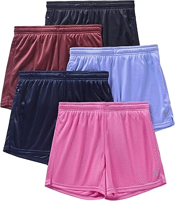 Lot de 5 shorts de basket-ball en maille pour femmes ensemble de sport