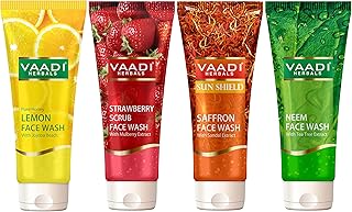 Fadi herbals variety pack de 4 nettoyants pour le visage biologiques