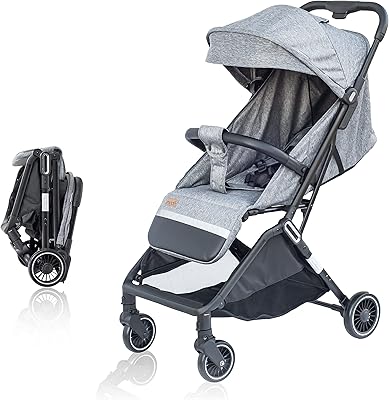 Poussette pliante automatique moon pronto poussette portable facile à plier et légère