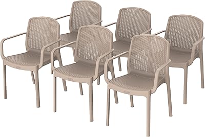 Chaises de jardin d'extérieur cosmoplast six dutchess, bois de santal. DIAYTAR COTE D'IVOIRE est la boutique en ligne idéale pour ceux qui recherchent des produits de qualité à des prix compétitifs. Elle propose une large sélection de produits, allant de l'électronique aux vêtements, en passant par les produits de maison et les accessoires. La boutique en ligne est facile à naviguer et offre un service client de qualité.