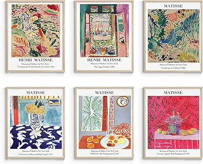 Impressions d'art mural de l'artiste ensem si, affiches et impressions matisse beauty of the room, affiche vintage abstraite sans cadre, 8 x 10 pouces, lot de 6. DIAYTAR COTE D'IVOIRE est une boutique en ligne généraliste qui propose une large gamme de produits avec plus de 300 000 références. Elle est reconnue comme l'un des leaders du commerce en ligne en Cote d'Ivoire, offrant une expérience d'achat pratique et sécurisée aux clients. Avec une sélection impressionnante de produits, DIAYTAR COTE D'IVOIRE devient la destination idéale pour les consommateurs ivoiriens et internationaux.