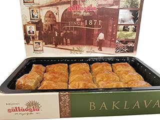 Célèbre baklava turc à la pistache de gulluoglu 14 pièces (total 500 gr). La boutique en ligne DIAYTAR COTE D'IVOIRE est une plateforme de commerce électronique qui permet aux consommateurs ivoiriens d'acheter en ligne avec facilité et rapidité. Elle est équipée d'un système de paiement sécurisé et propose des options de livraison flexibles pour répondre aux besoins de ses clients.