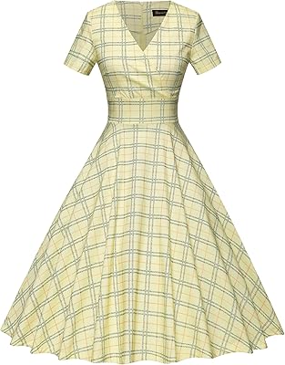 Robe de cocktail trapèze vintage à manches courtes avec poches. DIAYTAR COTE D'IVOIRE est une boutique en ligne généraliste qui propose plus de 300 000 références de produits. Elle est la boutique leader en Cote d'Ivoire, offrant une large gamme de produits pour répondre aux besoins de ses clients. Avec une telle variété de choix, les clients peuvent trouver tout ce qu'ils recherchent en un seul endroit.