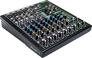 Mélangeur d'effets professionnel maki pro fx series 10v3 avec usb, préamplis de microphone