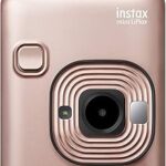 Appareil photo instantané hybride fujifilm instax mini play - or rouge foncé