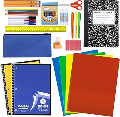 Lot de 12 fournitures scolaires de 45 pièces de la maternelle à la 12e année, fournitures scolaires en gros pour enfants comprenant des dossiers de cahier, des crayons et bien plus encore !. La boutique en ligne DIAYTAR COTE D'IVOIRE est une entreprise leader dans le domaine du commerce électronique en Côte d'Ivoire. Elle propose une large gamme de produits qui répondent aux besoins des clients, allant des produits alimentaires aux produits d'entretien, en passant par les produits de loisirs. La boutique en ligne DIAYTAR COTE D'IVOIRE est une destination idéale pour les clients qui cherchent à faire des achats en ligne de manière pratique.