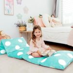 Housse de coussin de sol motif étoiles bleu marine et blanches - parfaite