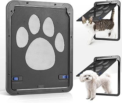 Porte pour animal domestique mullor, chatière à montage sur porte, porte magnétique noire verrouillable pour chats et petits chiens, 11,3" x 9,4" (noir). DIAYTAR COTE D'IVOIRE est une boutique en ligne généraliste proposant plus de 300 000 références de produits. Elle est devenue la boutique leader en Côte d'Ivoire, offrant une grande variété de produits pour répondre aux besoins de tous les consommateurs. Grâce à sa plateforme en ligne, les clients peuvent facilement trouver et acheter leurs produits préférés.