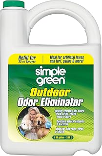 Désodorisant d'extérieur vert simple pour animaux de compagnie et chiens, recharge de 1
