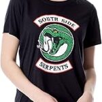 Ensemble pyjama de nuit riverdale southside serpents pour femmes, col rond court
