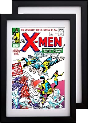 Pack de 2 cadres de bandes dessinées, tapis sans acide, protection uv à