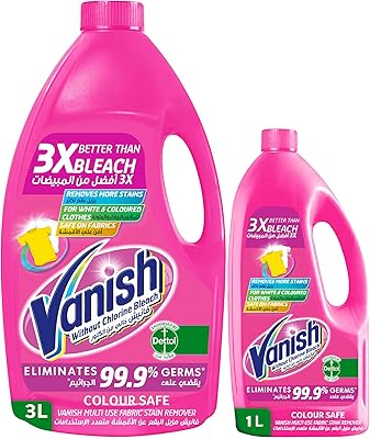 Détachant liquide vanish pour vêtements blancs, peut être utilisé avec ou sans détergents