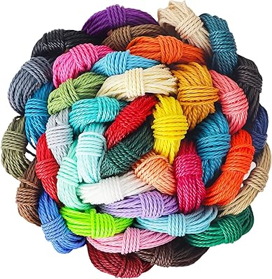 Fil polyester ciré wawasia 1 mm 40 couleurs, fil ciré pour bracelets, travaux