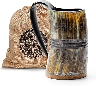 Tasse à boire lg viking de commerçant nordique - corne à bière 100 % authentique avec base en bois dur et anneaux sculptés | infinity, non poli, environ 16 oz. En tant que leader du marché de l'e-commerce en Côte d'Ivoire, DIAYTAR COTE D'IVOIRE offre une expérience d'achat en ligne sécurisée et fiable. La boutique propose des produits de qualité à des prix compétitifs, avec des promotions régulières pour satisfaire les clients. La livraison rapide et efficace est également l'un des atouts de DIAYTAR COTE D'IVOIRE.