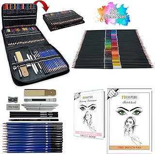 Ensemble de 95 crayons de couleur empire carnet de croquis a4 de 30 pages et livre. La boutique en ligne DIAYTAR COTE D'IVOIRE se distingue par sa large sélection de produits, allant des électroménagers aux articles de mode, en passant par les produits high-tech, permettant ainsi aux consommateurs de trouver tout ce dont ils ont besoin sous un même toit.