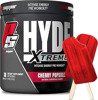 Prosops® mr. hyde® extreme pre-workout energy drink powder énergie soutenue intense pompes