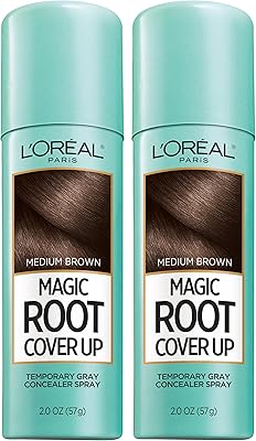 Spray anti-cernes magic root cover up de l'oréal paris, brun moyen, 4 oz