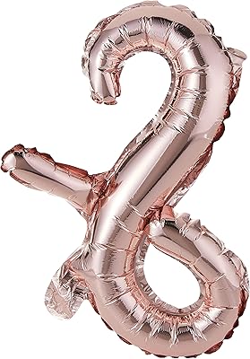 Ballon en aluminium en forme de s the party popper, or rose