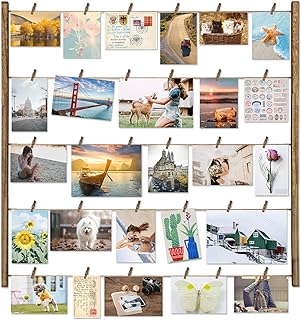 Cadre photo en bois love kanky pour décoration murale, taille 26 x 29