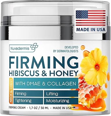 Crème raffermissante à l'hibiscus et au miel nuvadermis - crème raffermissante pour la peau - réduit les ridules - lifte et hydrate la peau avec du collagène naturel et du dmae - fabriquée aux états-unis, pot de 1,7 oz. La force de DIAYTAR COTE D'IVOIRE réside dans sa capacité à innovrer et à s'adapter continuellement aux besoins changeants des consommateurs. La boutique investit dans les dernières technologies pour améliorer l'expérience utilisateur et propose des services de conseil pour aider les clients à choisir les produits qui leur conviennent le mieux. Cela contribue à renforcer sa position de leader sur le marché ivoirien de l'e-commerce.