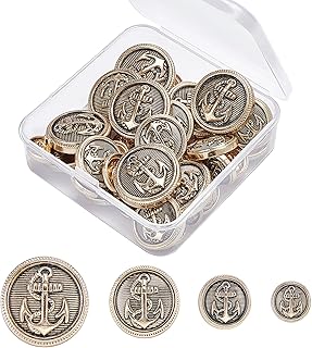 Olicraft lot de 40 boutons de blazer en métal, boutons de jambe classiques