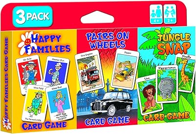 Un ensemble de jeux de cartes en trois parties pour enfants - jungle