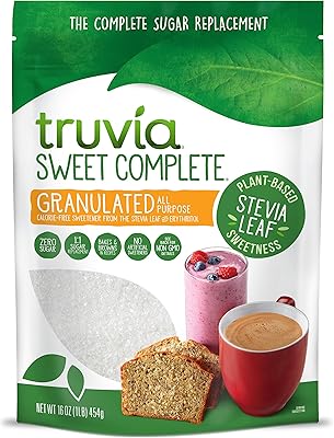 Édulcorant tout usage granulé sans calories truvia sweet complete 454 g
