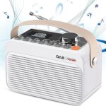 Radio fm numérique gredio dab/dab+ avec bluetooth, radio portable alimentée par batterie rechargeable