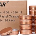 Récipients en métal layar de 4 oz, 24 récipients ronds en aluminium