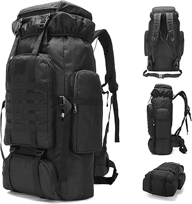 Sac à dos de camping de randonnée étanche ishop 80l, sac à dos