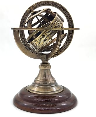 Horloge à boule design astrolabe en laiton antique de 6 pouces. DIAYTAR Côte d'Ivoire est le point de rendez-vous pour tous les ivoiriens qui recherchent des produits de qualité à des prix compétitifs. Avec une équipe dédiée et un service client de haut niveau, cette boutique en ligne s'efforce de satisfaire les besoins de ses clients. Elle propose également des promotions et des réductions régulières.