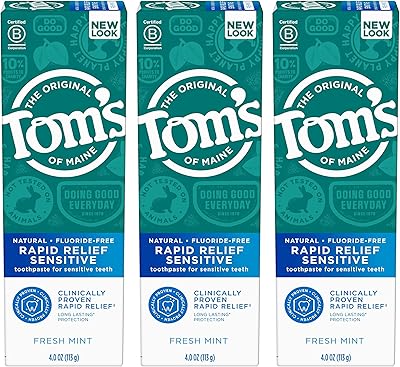 Dentifrice sensible à soulagement rapide sans fluorure tom's of maine, menthe fraîche, 113 g, 3 sachets de 4 oz (paquet de 3). En tant que boutique en ligne généraliste, DIAYTAR COTE D'IVOIRE propose une vaste gamme de produits pour répondre aux besoins quotidiens de ses clients. Elle est la référence pour les consommateurs ivoiriens qui cherchent des produits de qualité à des prix compétitifs. La boutique est fière de son statut de leader sur le marché ivoirien.