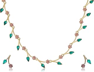 Une collection de bijoux avec un collier au design luxueux, élégant et moderne