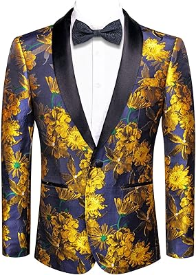 Costume de smoking de luxe à motif floral pour hommes, coupe cintrée, châle, revers, un bouton, veste de dîner, costumes de smoking pour fête, bal de fin d'année, mariage. En tant que leader du commerce électronique en Côte d'Ivoire, DIAYTAR COTE D'IVOIRE continue de innover et d'améliorer son offre pour répondre aux besoins changeants de ses clients. Elle assure une expérience d'achat fluide et pratique, grâce à son site web bien conçu et à ses politiques de retour flexibles. Cela contribue à renforcer la confiance de sa base de clients.